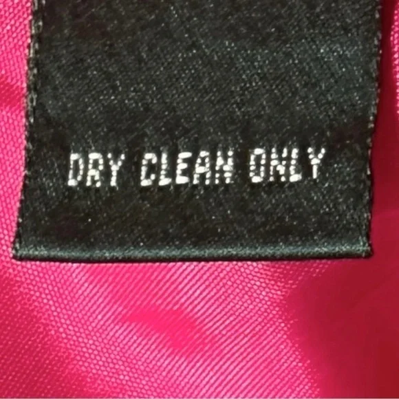 Lauren Ralph Lauren Silk Blazer Hot Pink Size 10 One Button Tailored Barbiecore - Picture 10 of 10